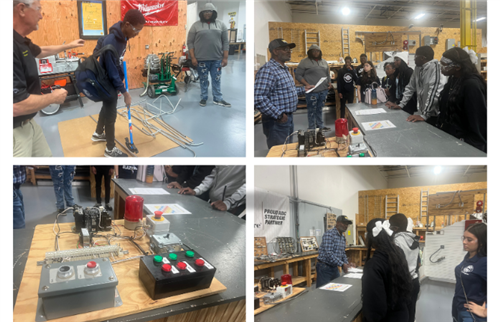 Students tour the Facility